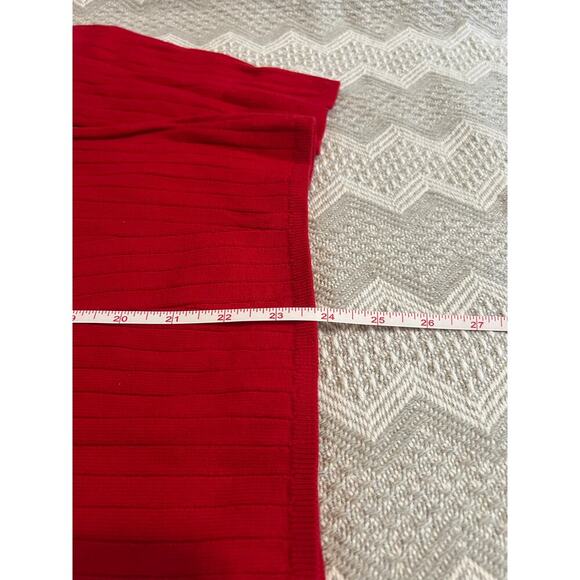 Banana Republic Ribbed Merino Movk-Neck Sweater in RED, size L, NWT! - Picture 8 of 11